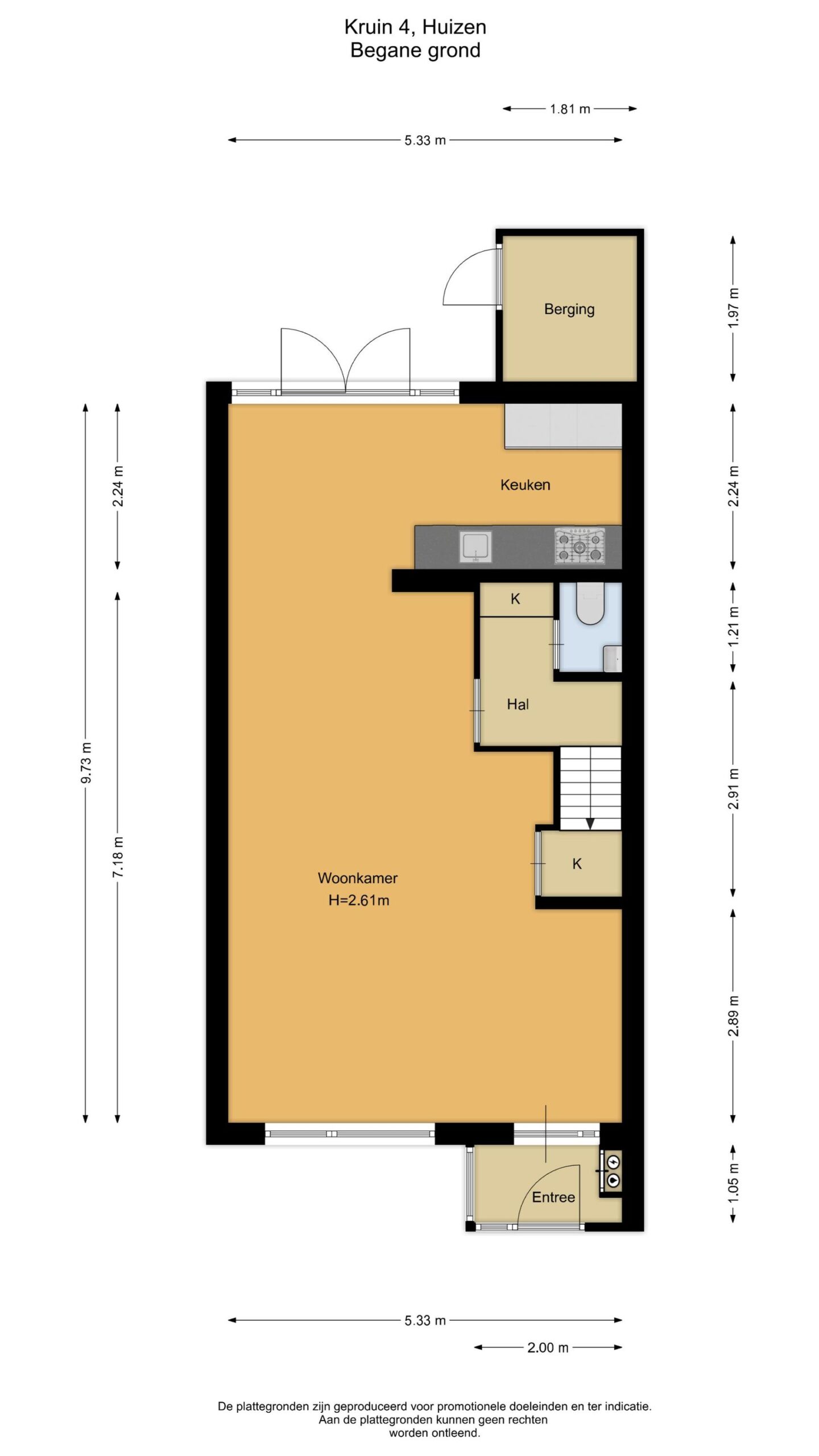 Tussenwoning te koop: Kruin 4, Huizen